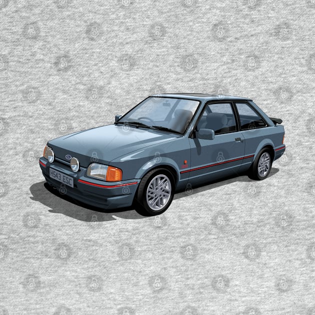 Ford Escort XR3i Mk4 in mercury grey by candcretro